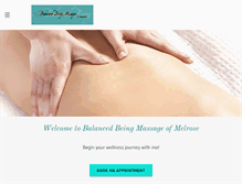 Tablet Screenshot of melrosemassage.com